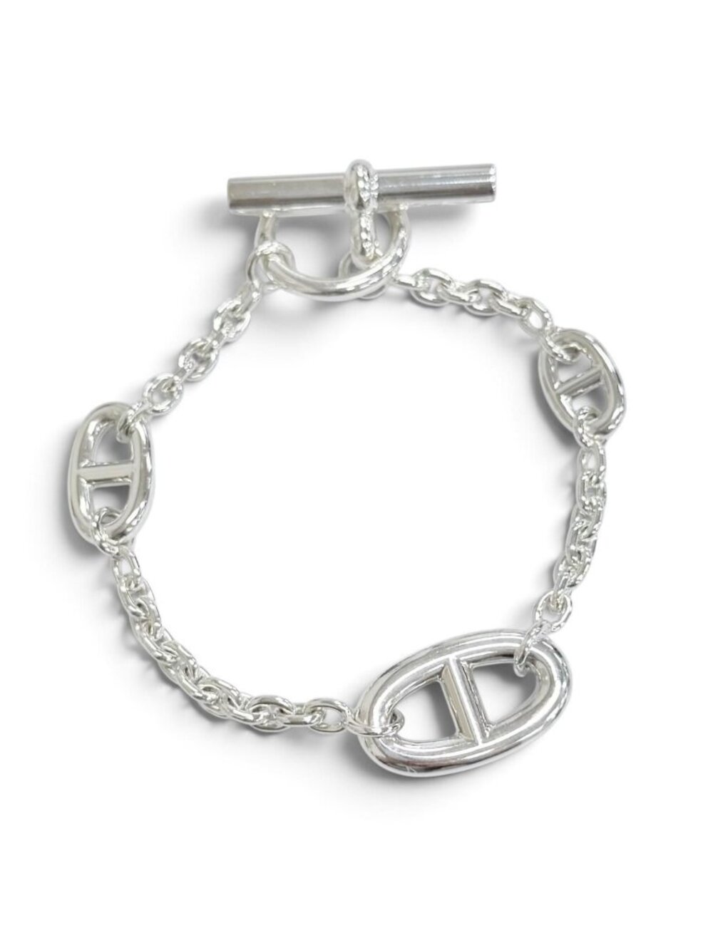 Hermes Chaine D'ancre Farandole Bracelet Silver